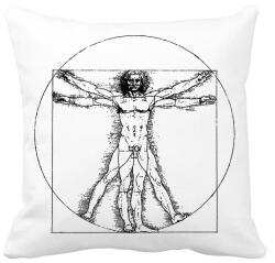printfashion Michelangelo - Az ember - Párnahuzat, Díszpárnahuzat - Fehér (6728966)