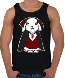 printfashion vámpír nyuszi - Férfi atléta - Fekete (14538578)