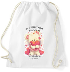 printfashion A legjobb Júniusi Anya szülinap - Sportzsák, Tornazsák - Fehér (15700383)