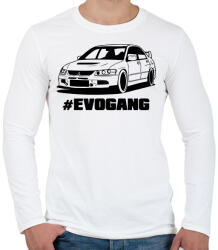 printfashion EvoGang - Férfi hosszú ujjú póló - Fehér (14817521)