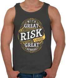 printfashion Kockázat - Férfi atléta - Sötétszürke (396572)