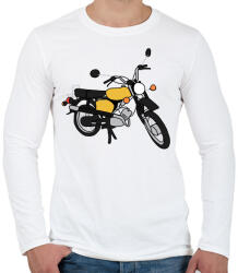 printfashion simson - Férfi hosszú ujjú póló - Fehér (4138364)