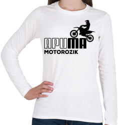 printfashion Apuma motor - Női hosszú ujjú póló - Fehér (12573919)