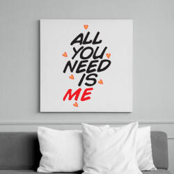 printfashion Csak rám van szükséged - Vászonkép - Fehér (6625056)