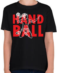 printfashion Handball - Woman - Gyerek póló - Fekete (7163721)