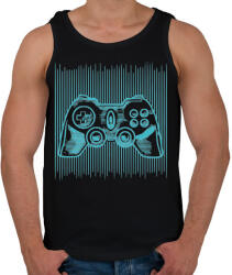 printfashion Gamer contoller retro feeling - Férfi atléta - Fekete (5621836)