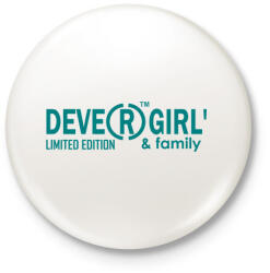 printfashion devergirl - Kitűző, hűtőmágnes - Fehér (6843644)