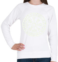 printfashion Rúna felirat kör - Női pulóver - Fehér (4609197)