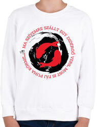 printfashion Didergő vers - Haiku - Gyerek pulóver - Fehér (7632821)