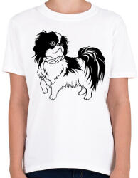 printfashion Japán Csin - Japanese Chin - Gyerek póló - Fehér (12071397)