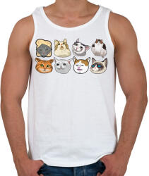 printfashion meme cats - Férfi atléta - Fehér (4877731)