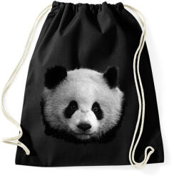 printfashion panda (fekete-fehér újság) - Sportzsák, Tornazsák - Fekete (14446929)
