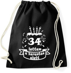 printfashion 34 lettem - Sportzsák, Tornazsák - Fekete (2499217)