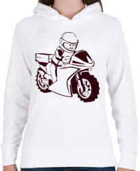 printfashion lego - Női kapucnis pulóver - Fehér (2911698)