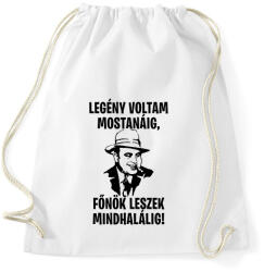 printfashion Al Capone legénybúcsú - Sportzsák, Tornazsák - Fehér (2847216)