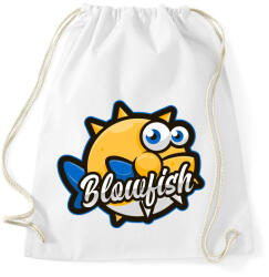 printfashion Blowfish - Sportzsák, Tornazsák - Fehér (5136905)