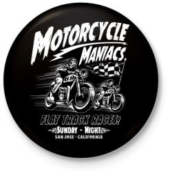 printfashion Motor mánia - Kitűző, hűtőmágnes - Fekete (3091617)