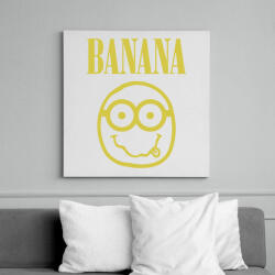 printfashion Banana - Vászonkép - Fehér (6629169)
