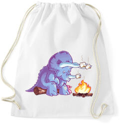 printfashion Sütögető triceratopsz - Sportzsák, Tornazsák - Fehér (16050555)