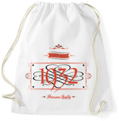 printfashion since-1932-red-black - Sportzsák, Tornazsák - Fehér (523484)