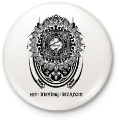 printfashion Hit Remény Bizalom - Kitűző, hűtőmágnes - Fehér (3078856)