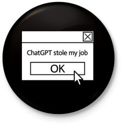 printfashion Stole my job - Kitűző, hűtőmágnes - Fekete (14584964)