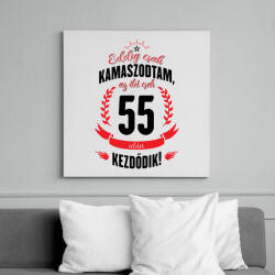 printfashion kamasz-55-black-red - Vászonkép - Fehér (6623202)