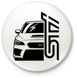 printfashion Subaru STI - Kitűző, hűtőmágnes - Fehér (3083798)