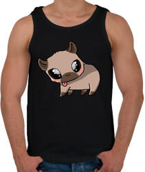 printfashion Kenny, a capybara - Férfi atléta - Fekete (14651782)