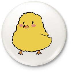 printfashion Csibe - Kitűző, hűtőmágnes - Fehér (15974649)