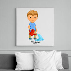 printfashion Vízöntő - Vászonkép - Fehér (6632815)