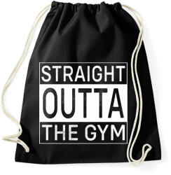 printfashion Straight Outta Gym - Sportzsák, Tornazsák - Fekete (16758633)