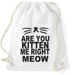printfashion Cicózol velem? meoww - Sportzsák, Tornazsák - Fehér (2234913)