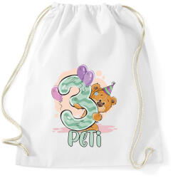 printfashion Macis szülinap - Névvel, számmal - Sportzsák, Tornazsák - Fehér (7945143)