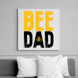 printfashion Bee Dad - Vászonkép - Fehér (7130002)