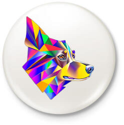 printfashion FuturPup 2.0 - Kitűző, hűtőmágnes - Fehér (13504075)