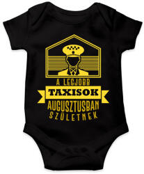 printfashion A legjobb taxisok - Hónappal - Baba Body - Fekete (7560246)