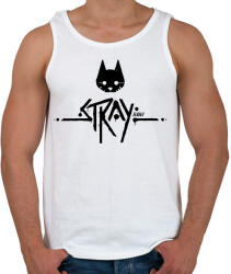 printfashion Stray black - Férfi atléta - Fehér (7579087)