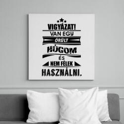 printfashion Van egy őrült húgom és. . . - Vászonkép - Fehér (6624185)