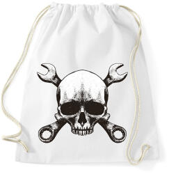 printfashion Szerelő koponya - Sportzsák, Tornazsák - Fehér (11911087)