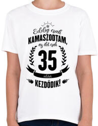 printfashion kamasz-35-black - Gyerek póló - Fehér (598332)