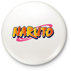 printfashion Naruto logo - Kitűző, hűtőmágnes - Fehér (3089382)