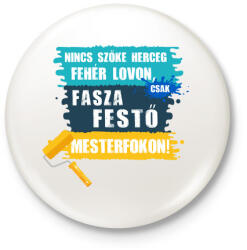 printfashion Festo mesterfokon - Kitűző, hűtőmágnes - Fehér (4847136)