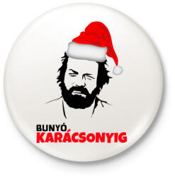 printfashion BUNYÓ KARÁCSONYIG - Kitűző, hűtőmágnes - Fehér (10129817)