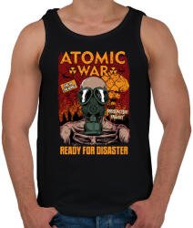 printfashion Atomháború - Férfi atléta - Fekete (165456)