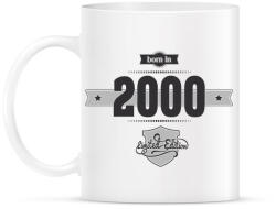 printfashion born-in-2000-(dark&lightgrey) - Bögre - Fehér (790299)
