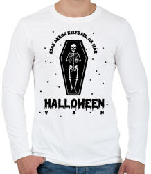 printfashion Csak akkor kelts fel - Férfi hosszú ujjú póló - Fehér (8753974)