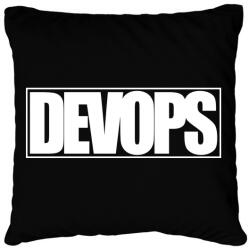 printfashion DevOps - Párnahuzat, Díszpárnahuzat - Fekete (3920071)