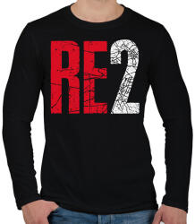 printfashion RE 2 - Férfi hosszú ujjú póló - Fekete (2258693)
