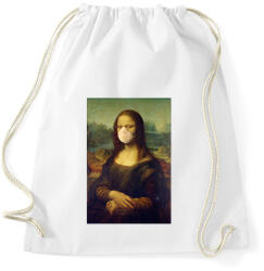 printfashion Mona Lisa protect yourself - Sportzsák, Tornazsák - Fehér (2334231)